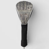 Sparkly Glittery Silver Stringed Beads Golfheadcover (Voorkant)