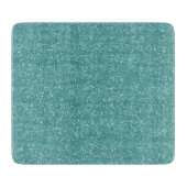 Sparkly Glitzy Blauwgroen & Silver Glitter Snijplank (Voorkant)