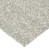 Sparkly Glitzy Silver Glitter Korte Tafelloper (Hoek)