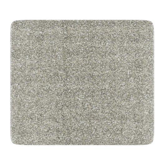 Sparkly Glitzy Silver Glitter Snijplank (Voorkant)