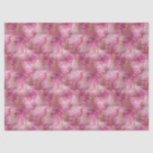 Sparkly Gold Holiday Tree on Pink Tissuepapier (Voorkant)