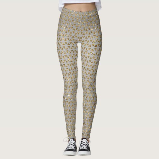 Sparkly Gold Leggings (Voorkant)
