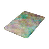 Sparkly Gold Rainbow Lights Chevron Pattern Badmat (Gekanteld)