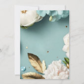 Sparkly gouden jurk zwarte achtergrond verjaardags kaart (Achterkant)