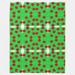 Sparkly granaatappelboom Tu B'Shvat Shavuot Fleece Deken
