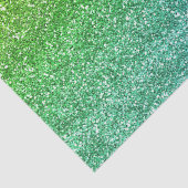 Sparkly Green & Blue Gradient Glitter Tissuepapier (Detail)