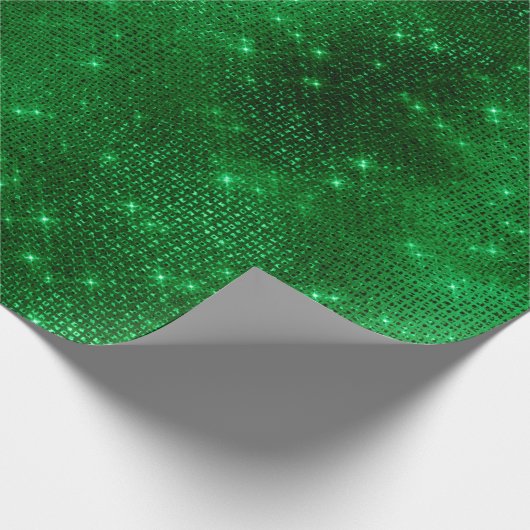 Sparkly Green Folie Cadeaupapier (Hoek)