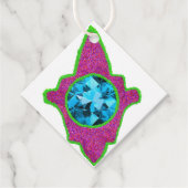 Sparkly hamsa Eid Bedankjes Labels (Voorkant)