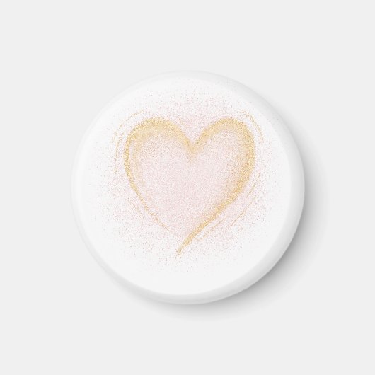 Sparkly Heart Magnet Magneet (Voorkant)