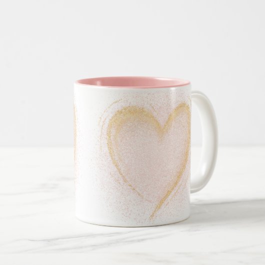 Sparkly Heart Mok (Voorkant rechts)