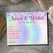 Sparkly Holographic Mariage Conseils Wings Cartes