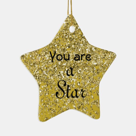 Sparkly Hope Star Keramisch Ornament (Rechts)