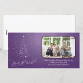 Sparkly Joy-fotokaart Feestdagenkaart (Voorkant / Achterkant)