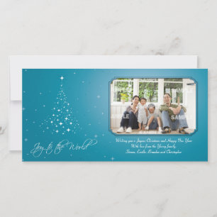 Sparkly Joy-fotokaart Feestdagenkaart
