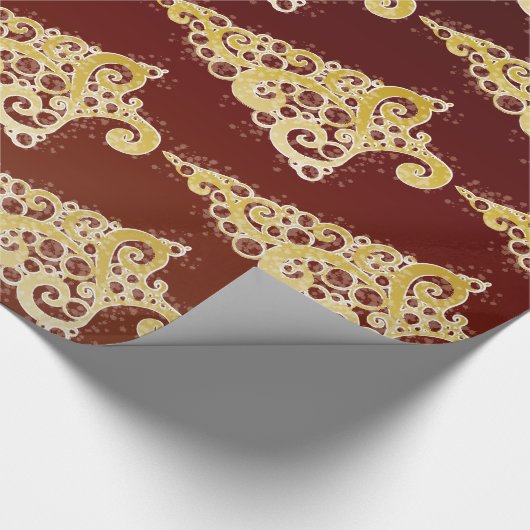 Sparkly kerstboom cadeaupapier (Hoek)