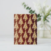 Sparkly kerstboom feestdagenkaart (Staand voorkant)