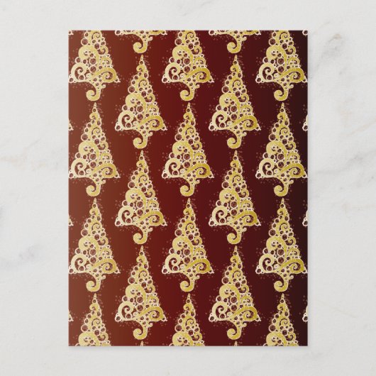 Sparkly kerstboom feestdagenkaart (Voorkant)