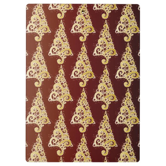 Sparkly kerstboom klembord (Achterkant)