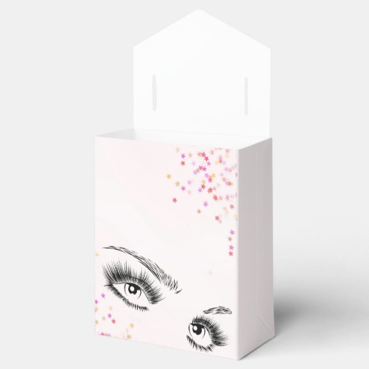 Sparkly Lashes Roze Glitter Confetti Aftercare Kit Bedankdoosjes (Geopend)