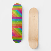 Sparkly LGBTQ Rainbow Glitter Gay Pride Sparkles Skateboard (Voorkant)