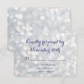 Sparkly Lights RSVP Kaartje (Voorkant / Achterkant)