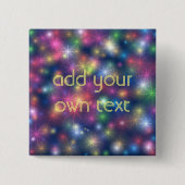 Sparkly Lights Vierkante Button 5,1 Cm (Voorkant)