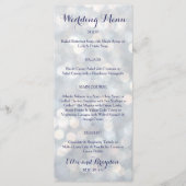 Sparkly Lights Wedding Menu (Voorkant)