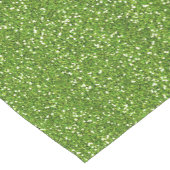 Sparkly Lime Green & Silver Glitter Korte Tafelloper (Hoek)