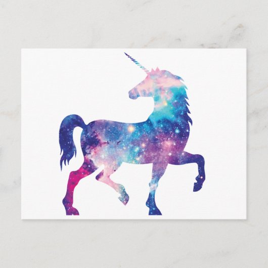 Sparkly Magical Unicorn Briefkaart (Voorkant)
