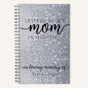 Sparkly Maman Memorial Grief Sympathie Carnet