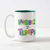 Sparkly Mardi Gras Design Ceramic Mug (Gauche)