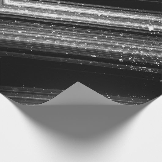 Sparkly metallic zilver zwarte zeegraallijnen cadeaupapier (Hoek)