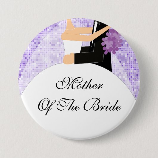 Sparkly Moeder van de Button van de Bride / Pin Pa (Voorkant)