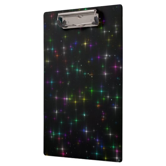 Sparkly Multicolor Stars Klembord (Links)