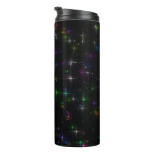 Sparkly Multicolor Stars Thermosbeker (Geroteerd rechts)