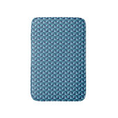 Sparkly Ocean Blue Squares Bath Mat (Voorkant Verticaal)