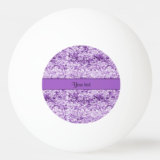 Sparkly Paars Glitter Pingpongballen (Voorkant)
