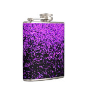 Sparkly paarse kolf heupfles (Rechts)