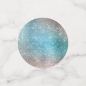 Sparkly Paarse PInk Aqua Glitz Confetti (Kleine voorkant)