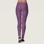 Sparkly Paarse Sparkles Leggings (Achterkant)