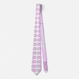 Sparkly Paashaas mand met bloemen Stropdas