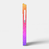 Sparkly Palm Treders Gradient Sunset Personalized Case-Mate iPhone Case (Achterkant / Links)