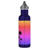 Sparkly Palm Trees Personalized Waterfles (Rechts)