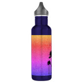 Sparkly Palm Trees Personalized Waterfles (Links)