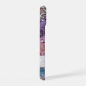 Sparkly Pastel Paarse, Blauwe, Roze & Zilveren Gli iPhone 15 Hoesje (Rechterkant)