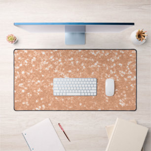 Sparkly peach faux sparkles kleur van het jaar 202 bureaumat
