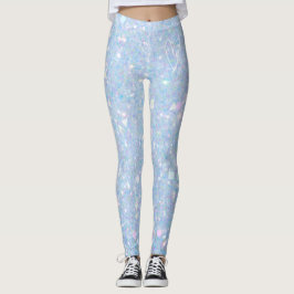 Sparkly Periwinkle Blue Glitter Vrouwen Leggings