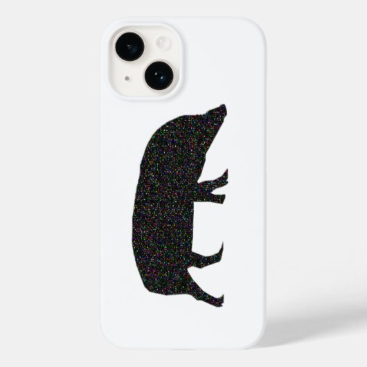 Sparkly Pig Case-Mate iPhone Case (Achterkant)