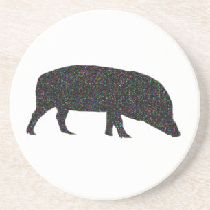 Sparkly Pig Onderzetters