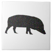 Sparkly Pig Tile Tegeltje (Voorkant)